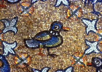 Floor Detail Depicting a Duck
